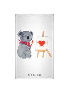 Mr. & Mrs. Panda Белое полотенце с изображением коалы (художник) без надписи