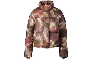 Пуховик женский с растительным принтом Canada Goose