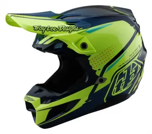 Композитный внедорожный шлем Troy Lee SE5 Troy Lee Designs, яркий желтый/синий