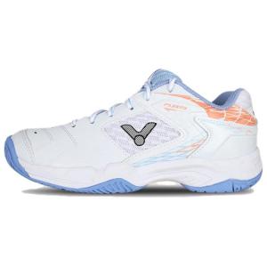 Victor 9200TD устойчивые к истиранию нескользящие низкие кроссовки для бадминтона Unisex белый синий