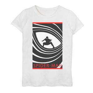 Футболка с плакатом и изображением «Человека-паука Marvel вдали от дома» для девочек 7–16 лет Licensed Character, белый