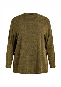 Джемпер Zizzi LANGÄRMELIGE MIT STRUKTUR, Winter Moss Mélange/Mottled Green