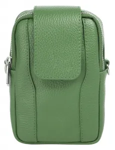 Сумка через плечо Samantha Look, натуральная кожа, производство Италия, зеленый