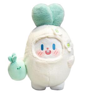 Овощной баклажан плюшевые куклы маленькие кролики высота 21см Abay