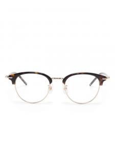 Очки в круглой оправе Montblanc, коричневый