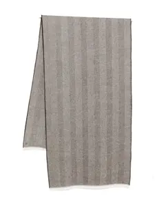 Полосатый шарф Corneliani, коричневый