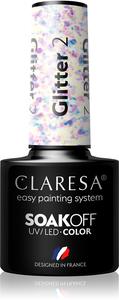 Гель-Лак для ногтей Soakoff UV/LED с цветными блестками Claresa, atspalvis 2 5 гр