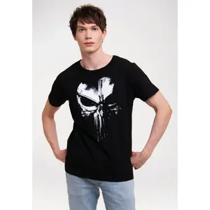 ФУТБОЛКА Logoshirt "Marvel - Punisher Techno Skull" с лицензионным принтом, черный