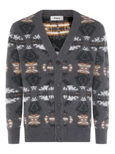 Кардиган на пуговицах с узором Altea, серый