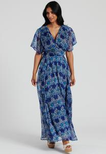 Повседневное платье METALLIC BUTTON MAXI South Beach, синий