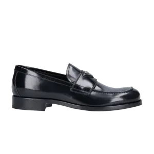 Лоферы Prada Logo Plaque Penny Loafer 'Black', черный