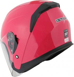 Шлем мотоциклетный 1Storm открытый, красный / черный