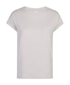 Футболка с круглым вырезом и контрастным карманом. Eleventy, бежевый