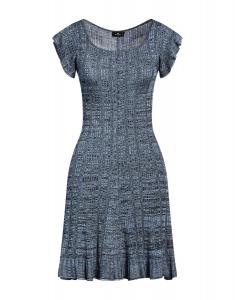 Мини-платье Etro, серо-синий