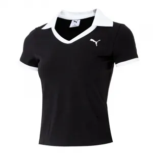 PUMA Графическая поло для женщин Black