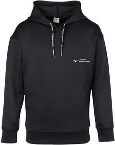 Футбольная толстовка MIZUNO OFF THE PITCH Stretch, облегающий крой, унисекс (P2MCB065), черный