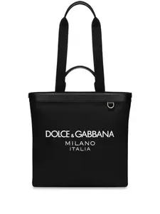 Сумка-тоут Shopping с логотипом DOLCE & GABBANA, черный
