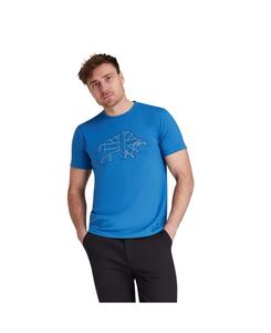 Футболка с вышивкой в виде быка больших размеров Raging Bull, Teal