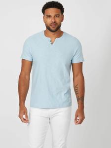 Футболка Eco Ricky с разрезом Guess Factory, цвет Wedgewood Blue