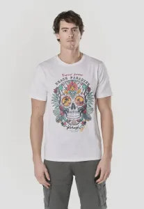 Футболка с коротким рукавом и принтом Koroshi, Blanco White