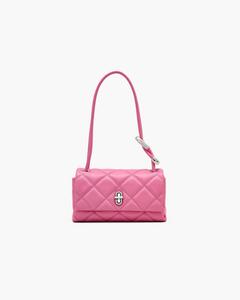 Стеганая мини-сумка на два плеча Marc Jacobs, цвет Bow Pink