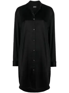Платье-рубашка с логотипом Diesel, черный