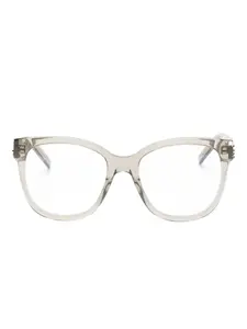 Очки с логотипом Saint Laurent, коричневый