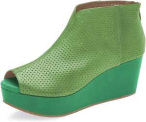 Женские ботильоны FOWT с открытым носком на высокой платформе и каблуке, вырезом сзади и молнией, модные повседневные, размеры 4-16 US, Green