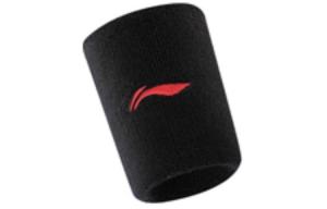 LINING Теннисные баскетбольные напульсники дышащие термозащитные black/white cotton