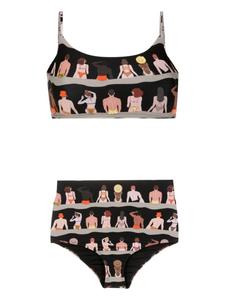 Бикини с графичным принтом Amir Slama, черный