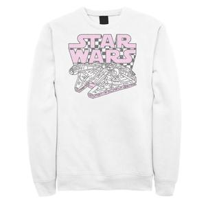 Мужской свитшот с клетчатым логотипом Star Wars Millennium Falcon Licensed Character