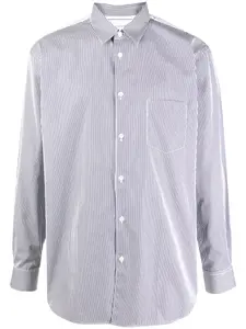 Рубашка в полоску с карманом COMME DES GARCONS, синий