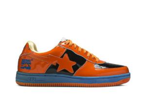Кроссовки BAPE Marvel Comics x Bapesta FS-001 Low 'Human Torch', оранжевый