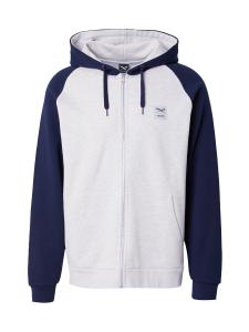 Толстовка с капюшоном на молнии Iriedaily De College 2, пятнистый серый