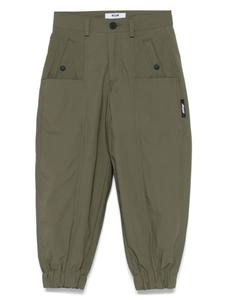 MSGM Kids зауженные брюки, зеленый