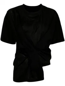 Футболка асимметричного кроя со складками Jnby, черный