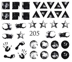 Водные наклейки для ногтей - №205, inna