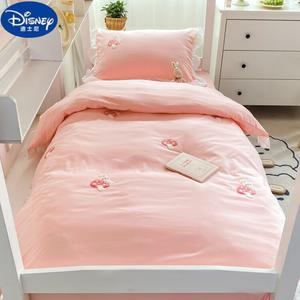 Disney Комплект постельного белья из 3 предметов, размер 150x200 см, цвет розовый с рисунком грибов и кроликов