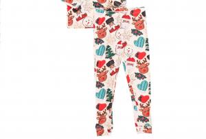 Детский пижамный комплект из бамбука с глазурью из печенья Pink Chicken, Frosted Cookies