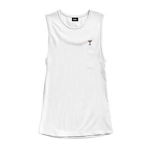 Женский топ muscle tank цвета coffee martini Dalix, White