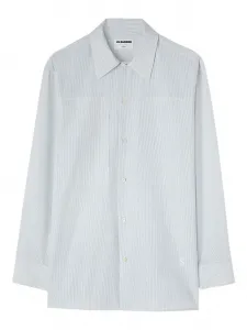 Рубашка в полоску Jil Sander, синий
