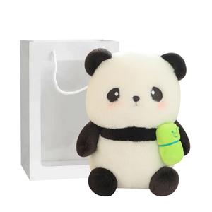 Бамбуковая трубка панда маленький кулон, милый плюшевый брелок кукла плюшевый кулон высота 12/22см MERCONSER