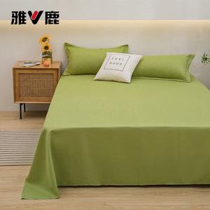 Yalu Простыня из чистого хлопка 150х230 см, цвет Grass Green, мягкая и дышащая