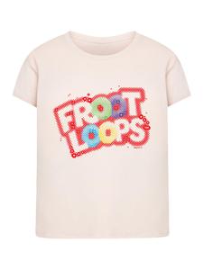 Женская футболка Box Tee Kellogg's Froot Loops с хлопьями для завтрака Pop Art в розовом цвете F4NT4STIC