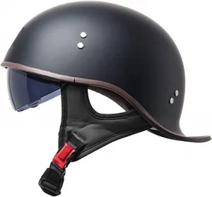 Мотоциклетный шлем-полуоболочка с сертификатом ECE, ретро-шлем-полуоболочка с визором, шлем-джет, шлем для скутера для мужчин и женщин, шлем для взрослого скутера stdpcxz, 3