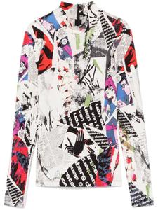 DVF Diane von Furstenberg топ Doha, серый