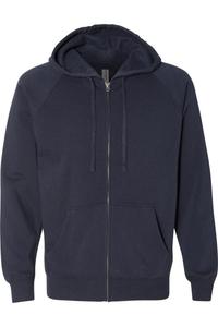 Толстовка с капюшоном и застежкой-молнией Independent Trading Co. Special Blend Raglan, цвет classic navy