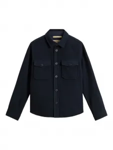 Куртка-рубашка с карманами WOOLRICH, синий