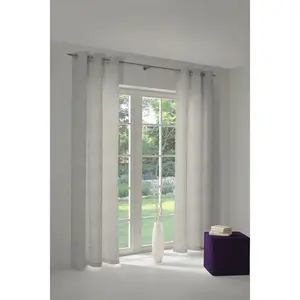 Штора Argentinian Criolla Light с люверсами, 1 шт., из 100% органического хлопка Adam, светло-серый