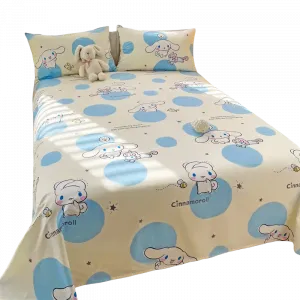 Стильная простыня на резинке all season all Sanrio, Circle Cinnamoroll